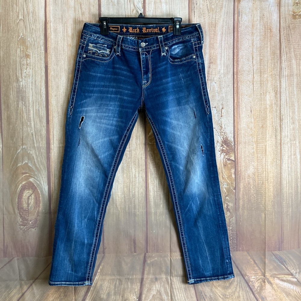 ⭐️Rock Revival Magnor Easy Straight Denim Jean Size 31 - Picture 6 of 16